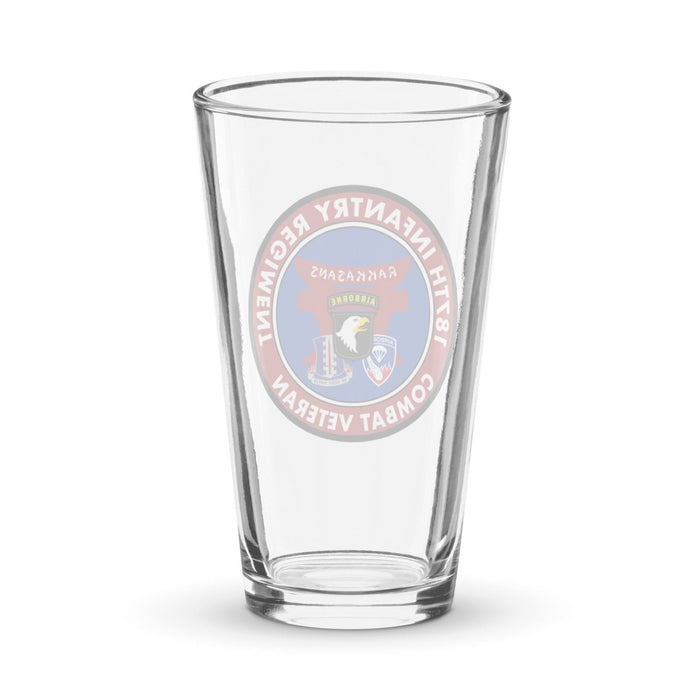 187th Infantry "Rakkasans" Combat Veteran Beer Pint Glass Tactically Acquired   
