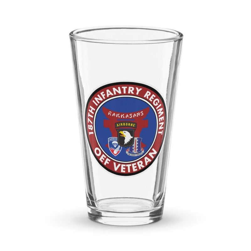 187th Infantry "Rakkasans" OEF Veteran Beer Pint Glass