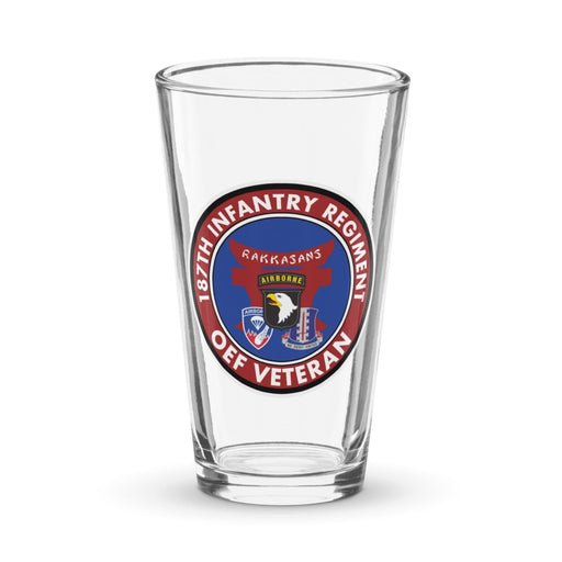 187th Infantry "Rakkasans" OEF Veteran Beer Pint Glass Tactically Acquired Default Title  