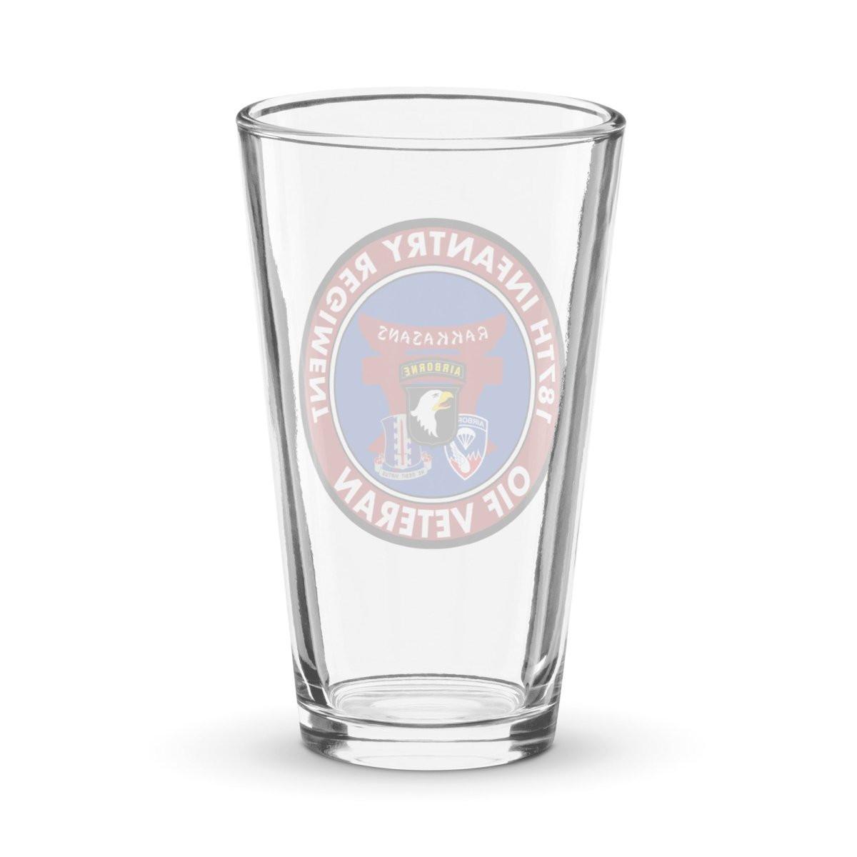 187th Infantry "Rakkasans" OIF Veteran Beer Pint Glass Tactically Acquired   