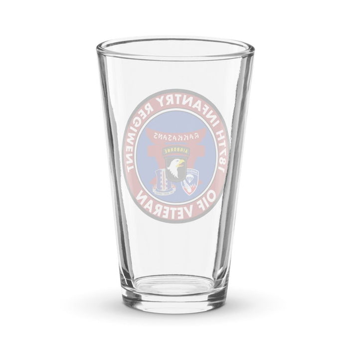187th Infantry "Rakkasans" OIF Veteran Beer Pint Glass Tactically Acquired   