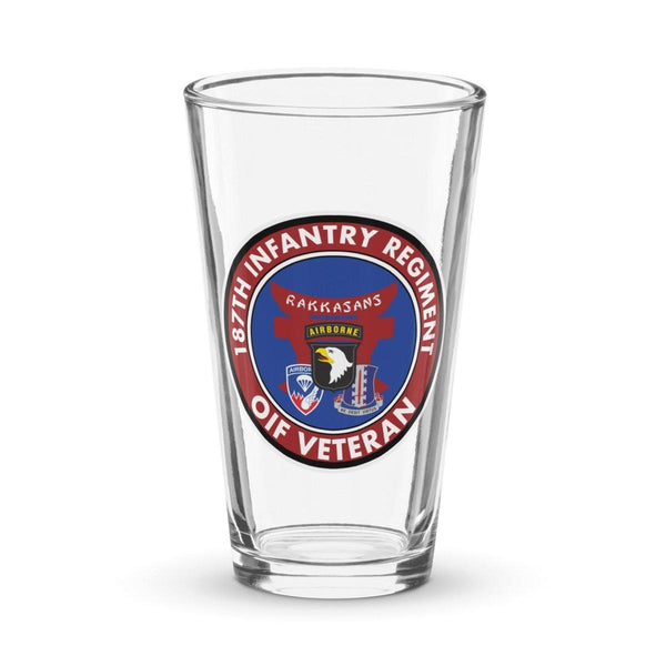 187th Infantry "Rakkasans" OIF Veteran Beer Pint Glass