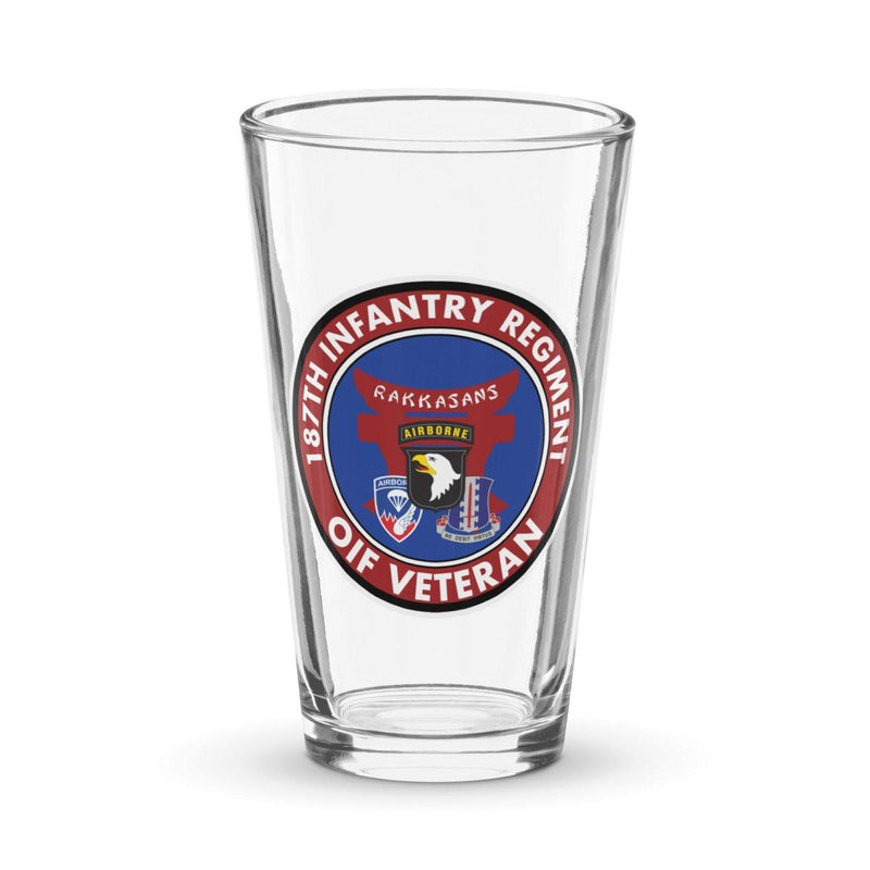 187th Infantry "Rakkasans" OIF Veteran Beer Pint Glass