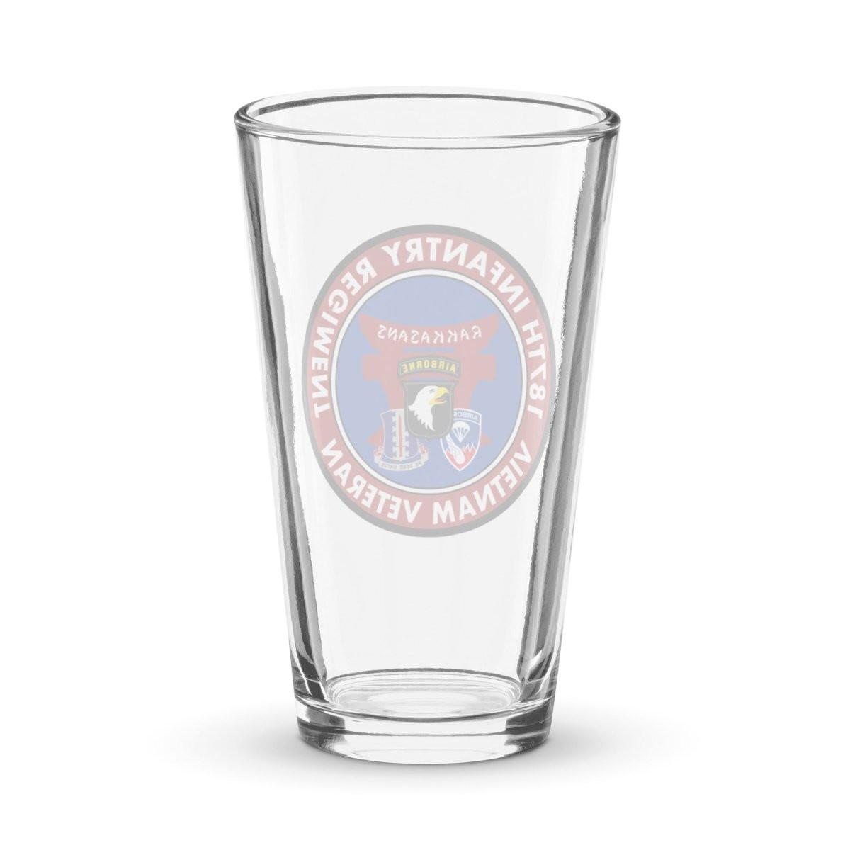 187th Infantry "Rakkasans" Vietnam Veteran Beer Pint Glass Tactically Acquired   