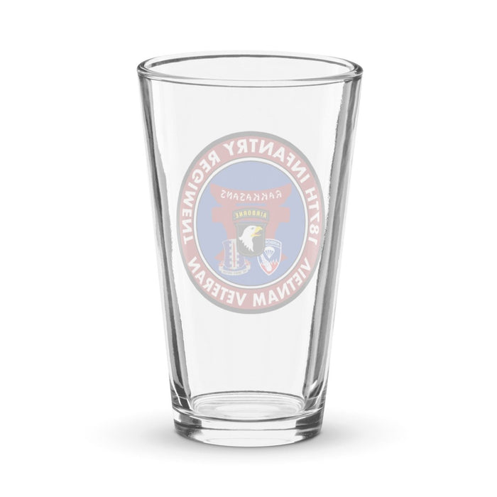 187th Infantry "Rakkasans" Vietnam Veteran Beer Pint Glass Tactically Acquired   
