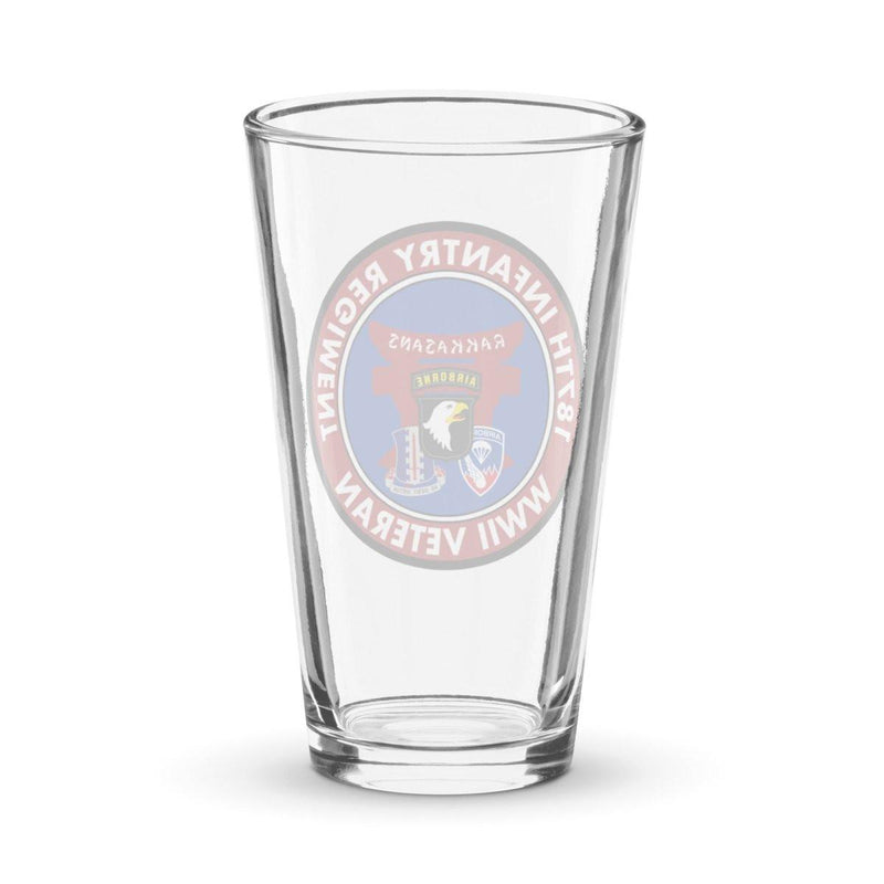 187th Infantry "Rakkasans" WW2 Veteran Beer Pint Glass