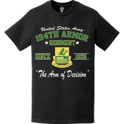 194th Armor Regiment Since 1959 U.S. Army Unit Legacy T-Shirt Tactically Acquired   