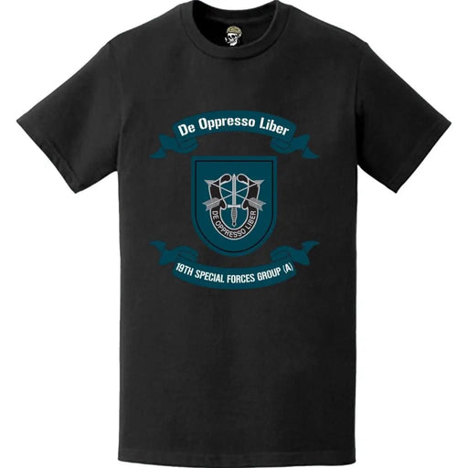 19th Special Forces Group Motto Legacy Scroll T-Shirt Tactically Acquired   