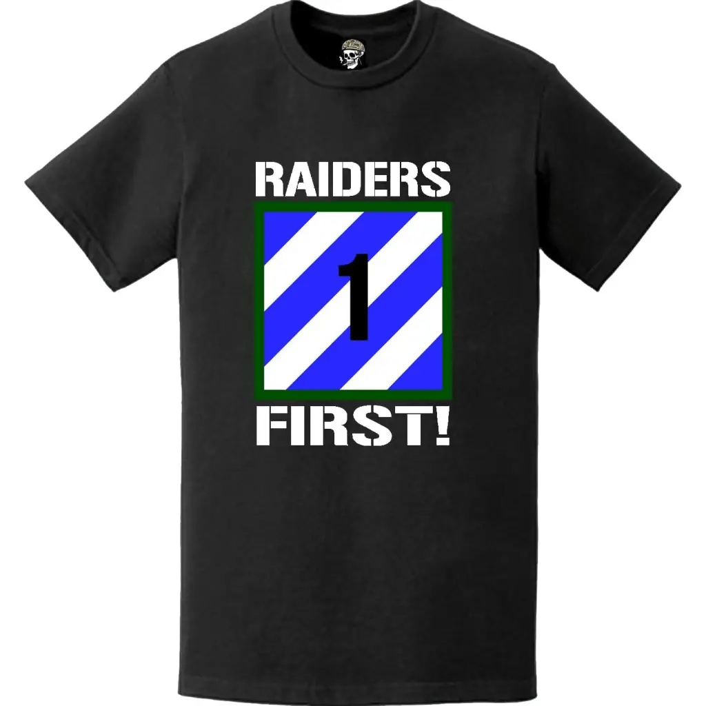 1st ABCT, 3rd Infantry Division "Raiders" Logo Emblem T-Shirt Tactically Acquired   