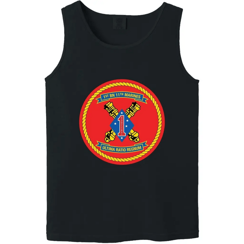 1st Battalion, 11th Marines (1/11 Unit Logo Emblem Tank Top
