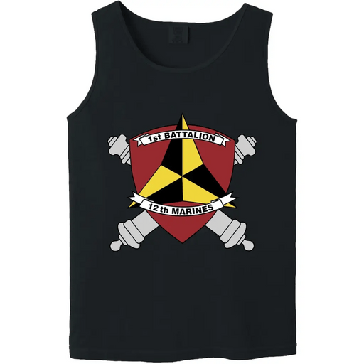 1st Battalion, 12th Marines (1/12) Unit Logo Emblem Tank Top Tactically Acquired   