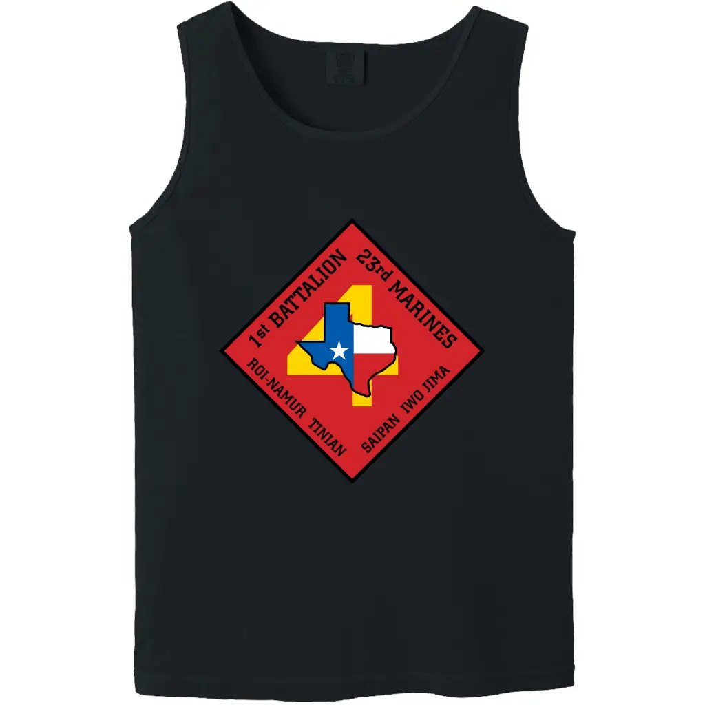 1st Battalion, 23rd Marines (1/23) Unit Logo Emblem Tank Top Tactically Acquired   