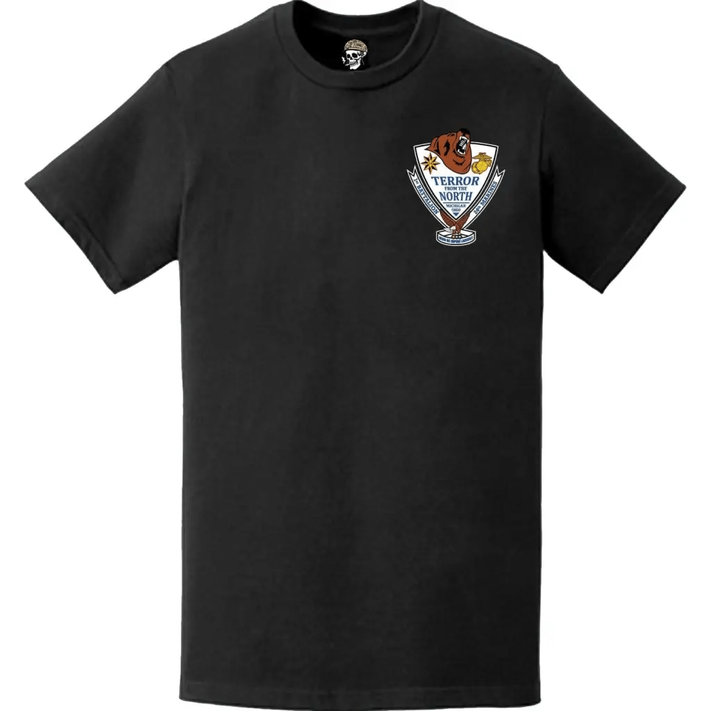 1st Battalion, 24th Marines (1/24) Left Chest Emblem Unit T-Shirt Tactically Acquired   