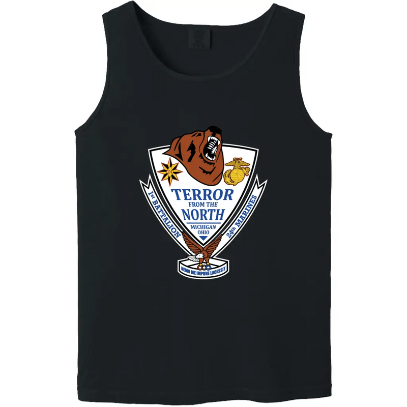 1st Battalion, 24th Marines (1/24) Unit Logo Emblem Tank Top