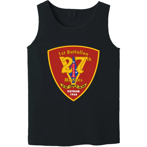 1st Battalion, 27th Marines (1/27) Unit Logo Emblem Tank Top Tactically Acquired   