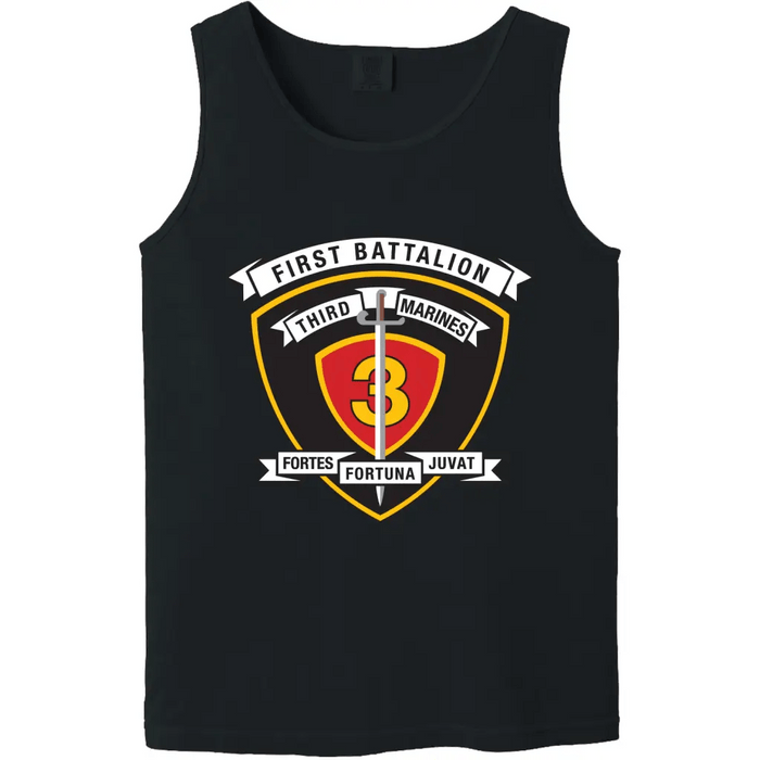 1st Battalion, 3rd Marines (1/3) Unit Logo Emblem Tank Top Tactically Acquired   