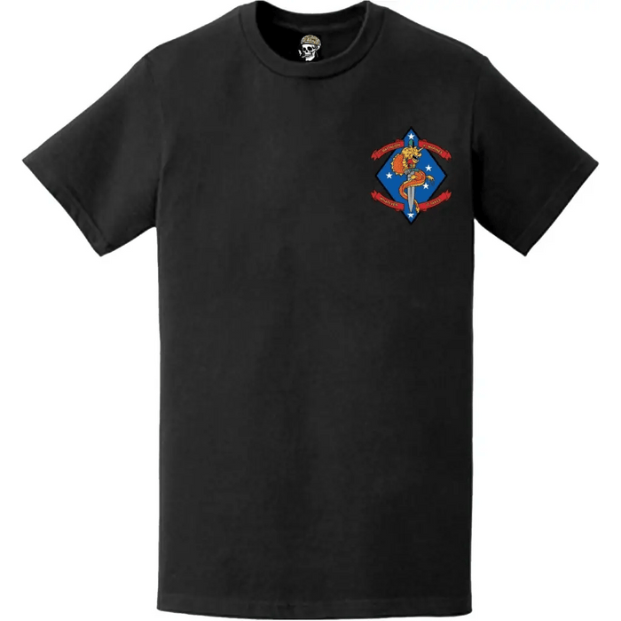 1st Battalion, 4th Marines (1/4 Marines) Left Chest Logo Emblem T-Shirt Tactically Acquired   