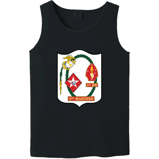 1st Battalion, 6th Marines (1/6) Unit Logo Emblem Tank Top Tactically Acquired   