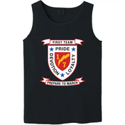 1st Battalion, 7th Marines (1/7) Unit Logo Emblem Tank Top Tactically Acquired   