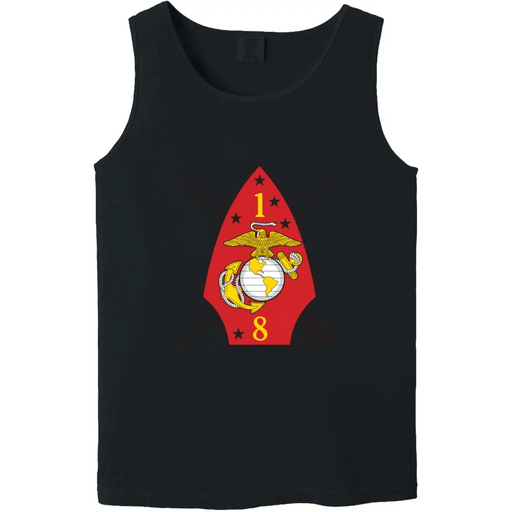 1st Battalion, 8th Marines (1/8) Unit Logo Emblem Tank Top Tactically Acquired   