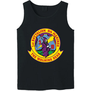 1st Battalion, 9th Marines (1/9) Unit Logo Emblem Tank Top Tactically Acquired   