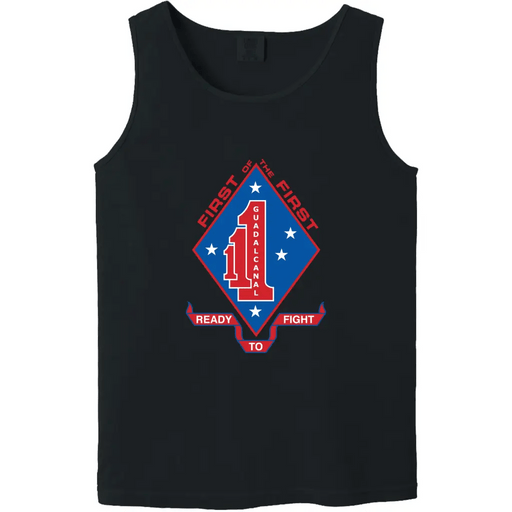 1st Battalion, 1st Marines (1/1 Marines) Logo Tank Top Tactically Acquired   