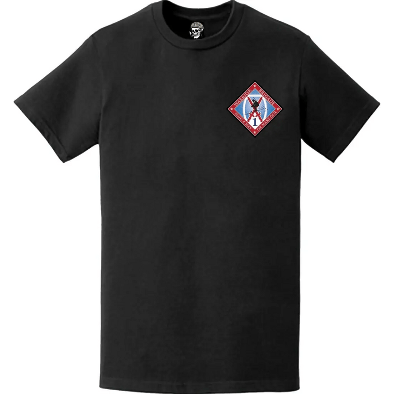 1st BCT 10th Mountain Division 'Warriors' Emblem Logo Left Chest T-Shirt
