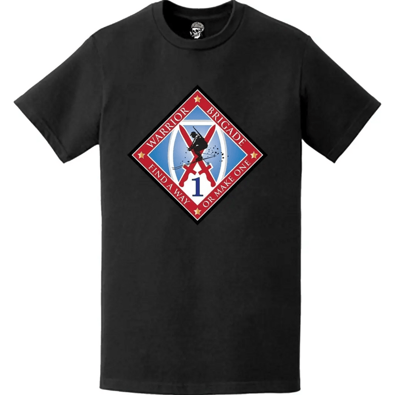 1st BCT 10th Mountain Division 'Warriors' Emblem Logo T-Shirt