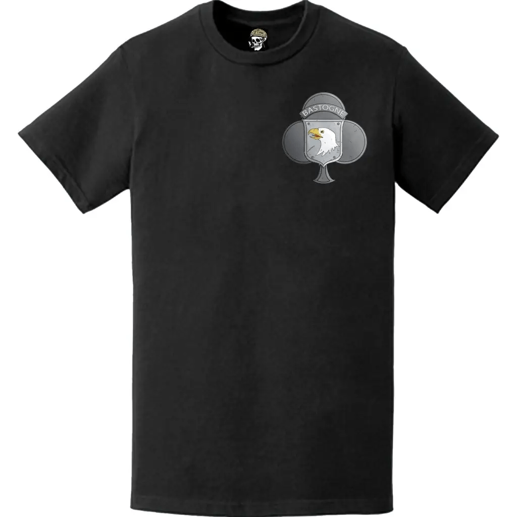 1st BCT "Bastogne" 101st Airborne Division Left Chest T-Shirt Tactically Acquired   
