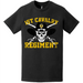 1st Cavalry Regiment Distressed Saber Skull T-Shirt Tactically Acquired   