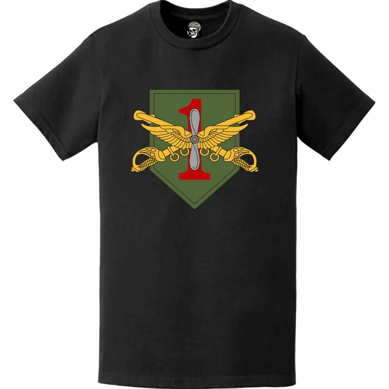 1st Combat Aviation Brigade (1 CAB) "Demon Brigade" Logo Emblem T-Shirt