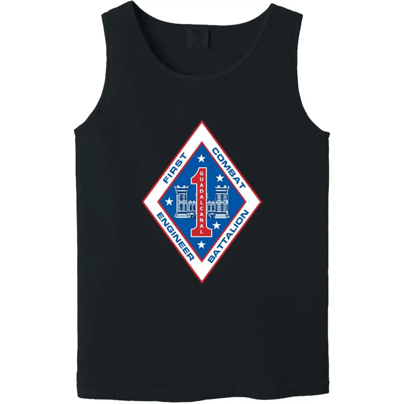 1st Combat Engineer Battalion (1st CEB) Unit Logo Emblem Tank Top