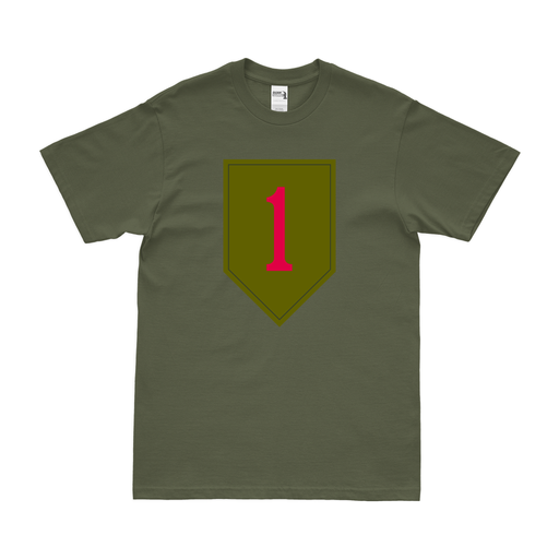 1st Infantry Division SSI T-Shirt Tactically Acquired Military Green Clean Small