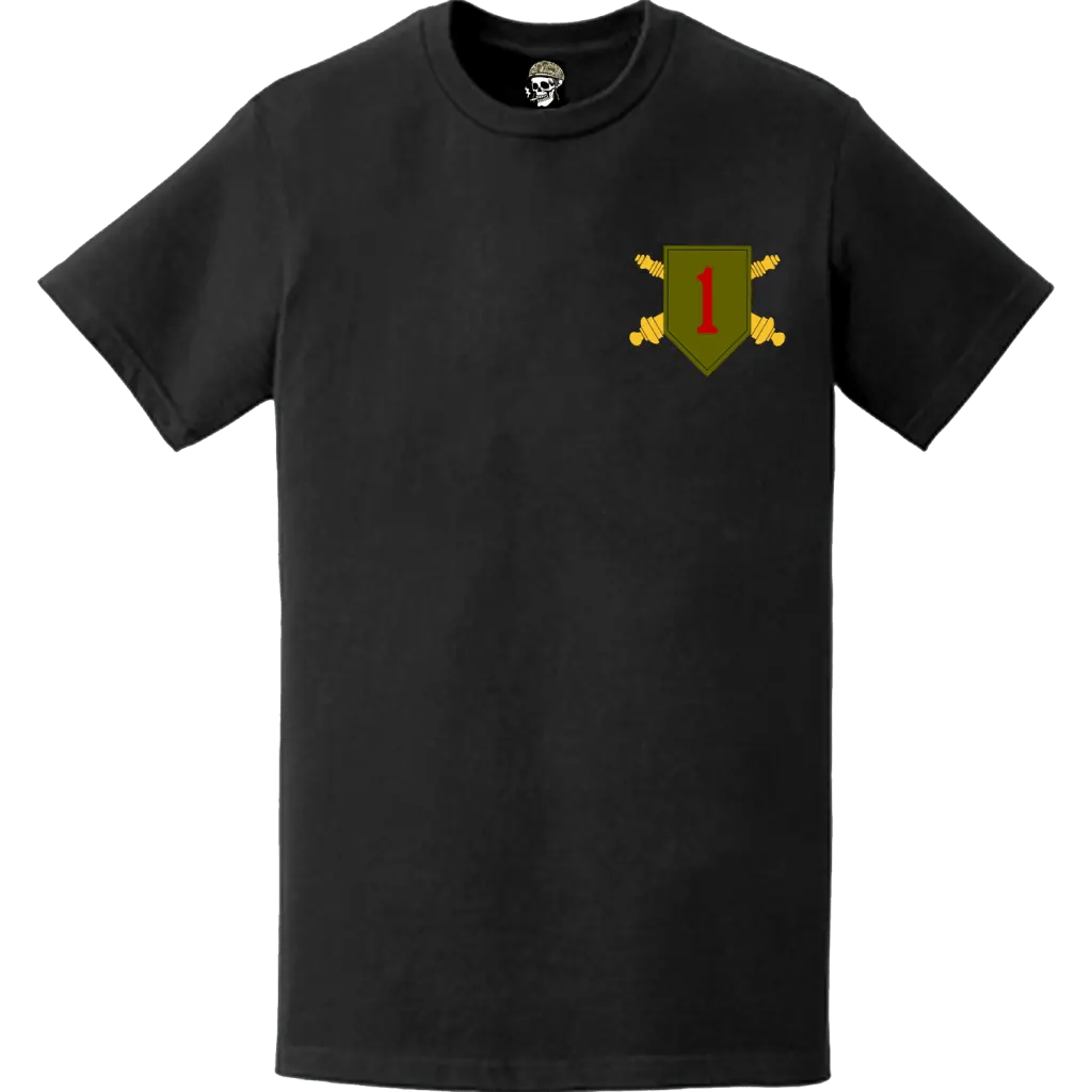 1st Infantry Division Artillery (DIVARTY) Left Chest Logo Emblem T-Shirt Tactically Acquired   