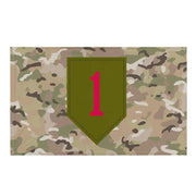 1st Infantry Division OCP Camo SSI Indoor Wall Flag Tactically Acquired Default Title  