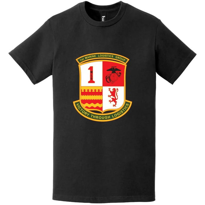 1st Marine Logistics Group (1st MLG) Logo T-Shirt Tactically Acquired   