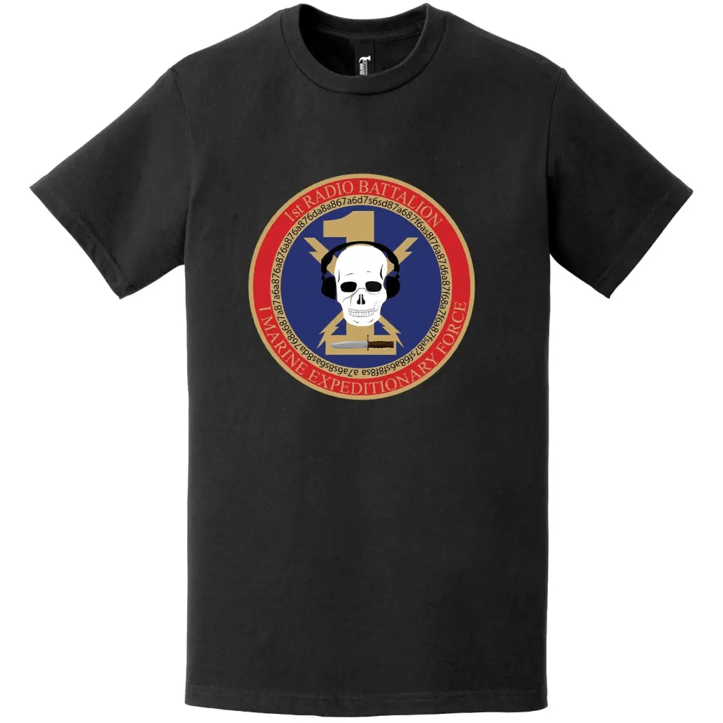 1st Radio Battalion Logo Emblem T-Shirt Tactically Acquired   