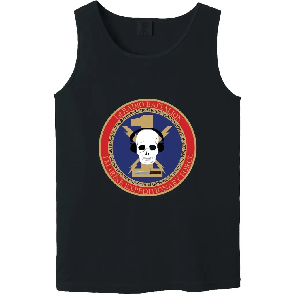 1st Radio Battalion Unit Logo Emblem Tank Top Tactically Acquired   