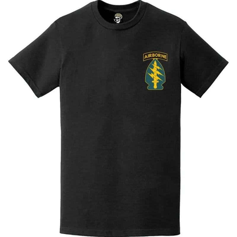 1st Special Forces Command (1st SFC) (A) Logo Emblem Left Chest T-Shirt