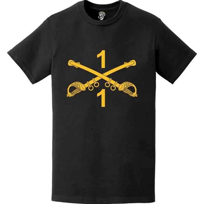 1st Squadron, 1st Cavalry Regiment (1-1 CAV) Sabers T-Shirt Tactically Acquired   