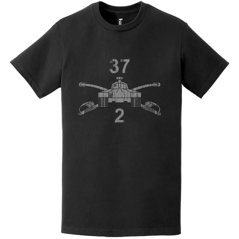 2-37 Armor Regiment Distressed Logo Emblem Insignia T-Shirt