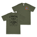 Double-Sided 2/7 Marines Whiskey Label T-Shirt Tactically Acquired Military Green Small 