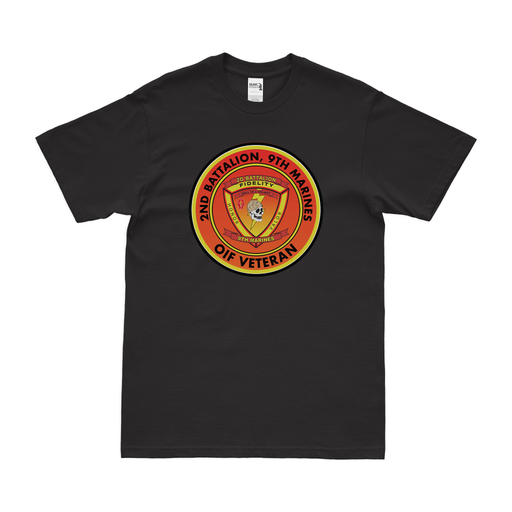 2/9 Marines OIF Veteran T-Shirt Tactically Acquired Black Clean Small