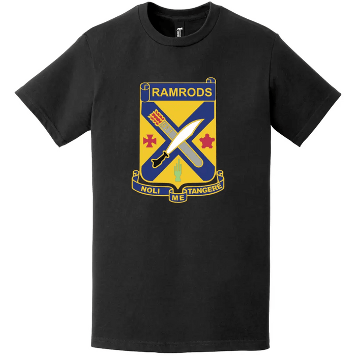 2-2 Infantry "Ramrods" Logo Emblem Crest T-Shirt Tactically Acquired   