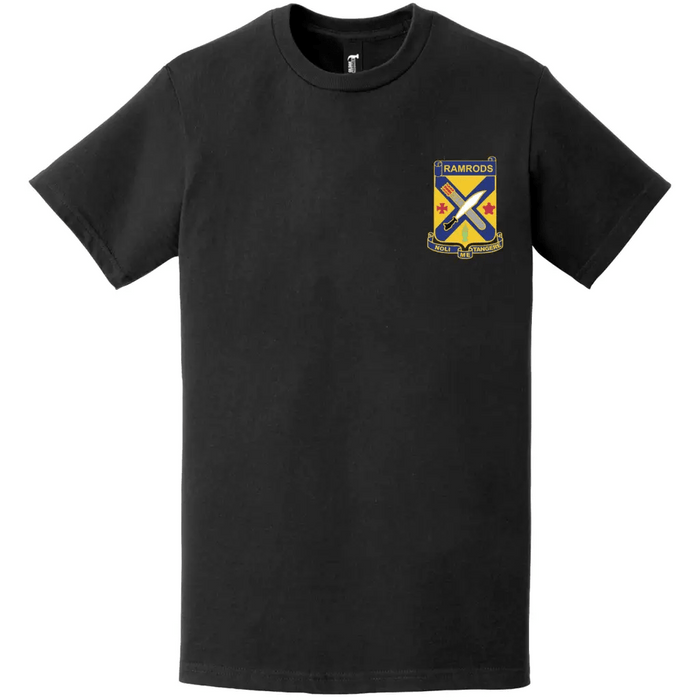 2-2 Infantry "Ramrods" Logo Emblem Left Chest T-Shirt Tactically Acquired   