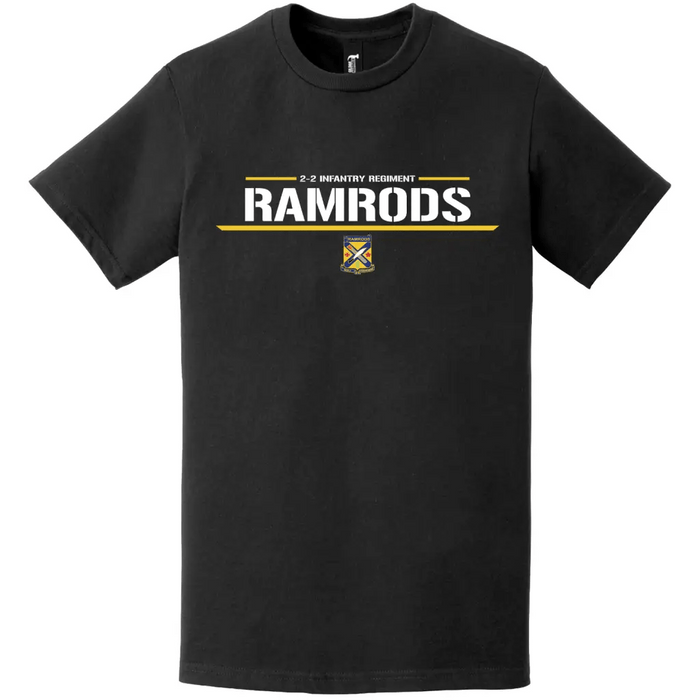 2-2 Infantry "Ramrods" Motto Logo T-Shirt Tactically Acquired   