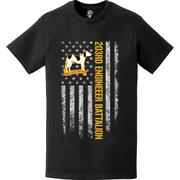 203rd Engineer Battalion Patriotic American Flag T-Shirt Tactically Acquired   