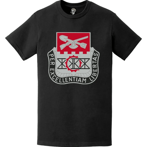 206th Engineer Battalion Logo Emblem T-Shirt Tactically Acquired   