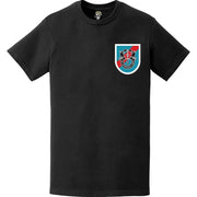 20th SFG Beret Flash Left Chest T-Shirt Tactically Acquired   