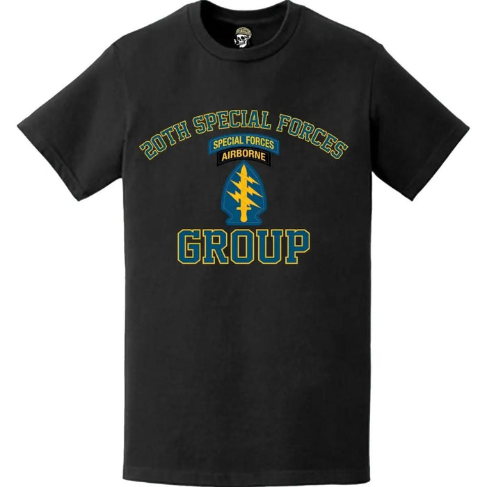 20th Special Forces Group (19th SFG) Tab T-Shirt Tactically Acquired   